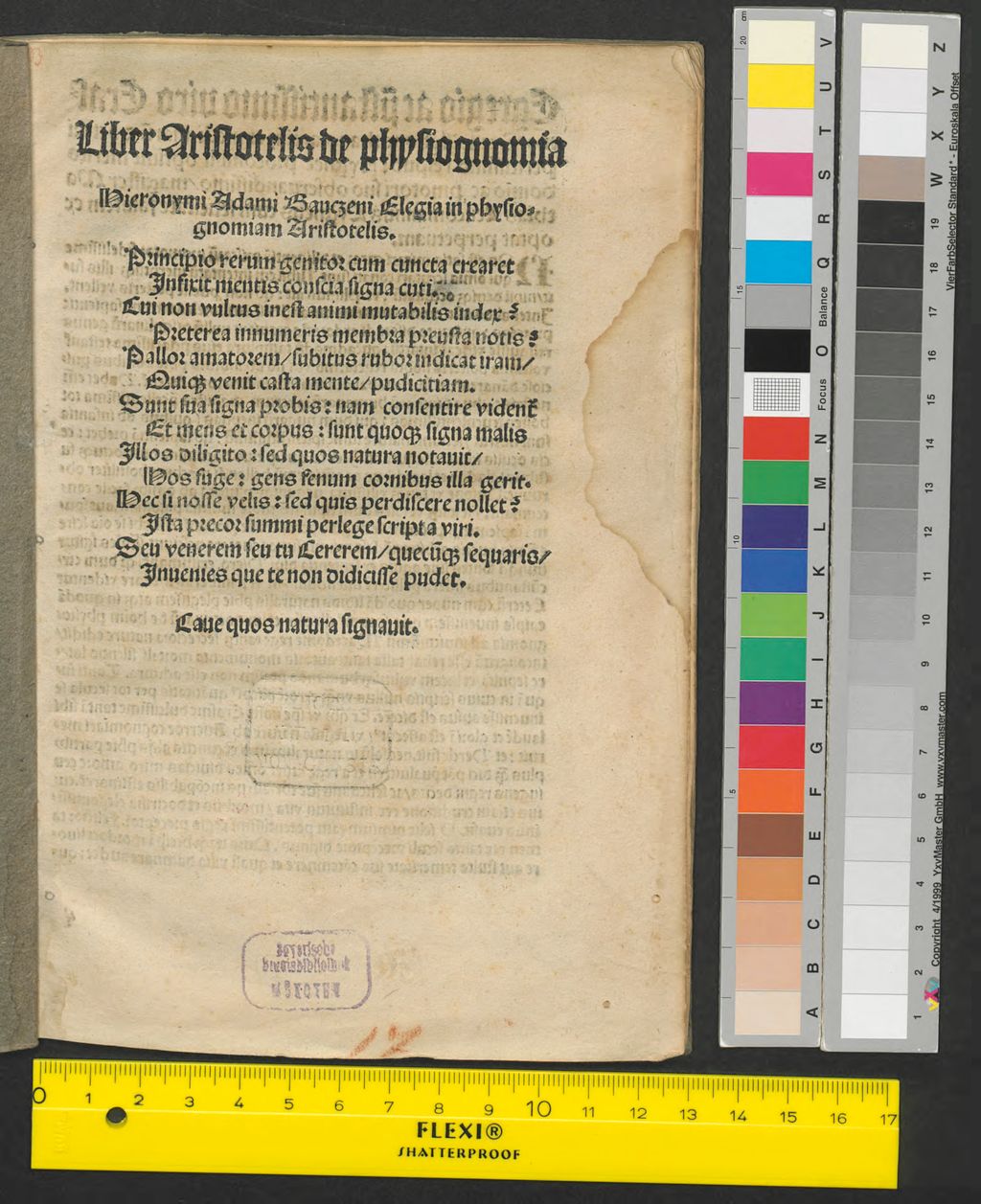 Cover of Liber de physiognomia