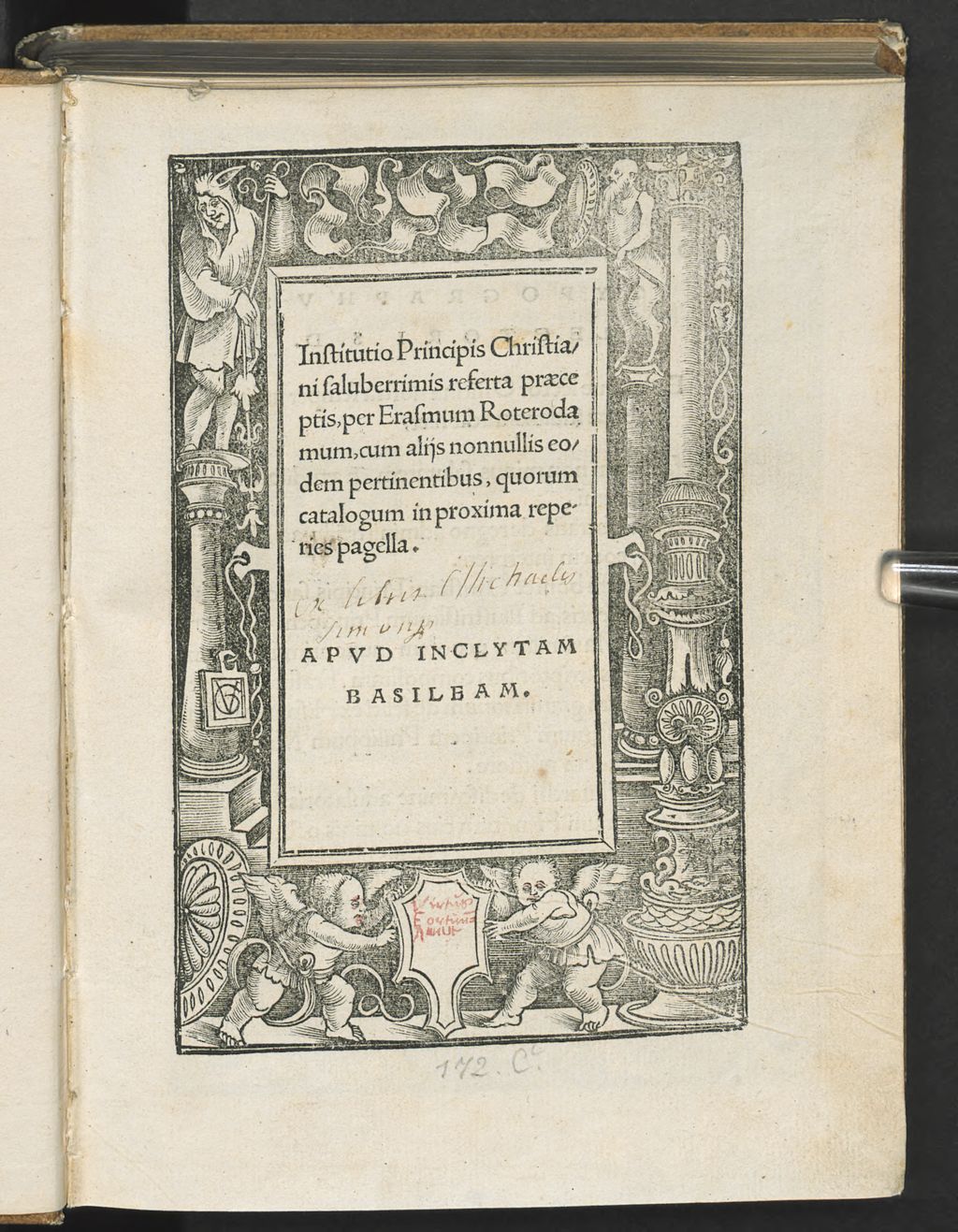Cover of Institutio Principis Christiani