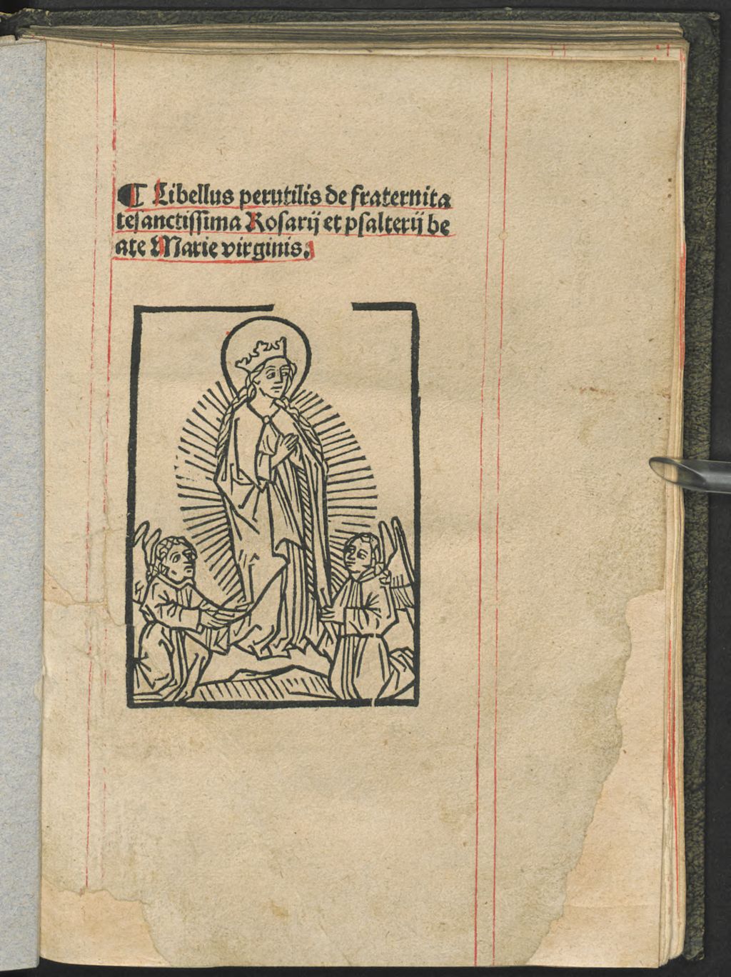 Cover of Libellus perutilis de fraternitate sanctissimae Rosarij et psalterij beate Mariae virginis
