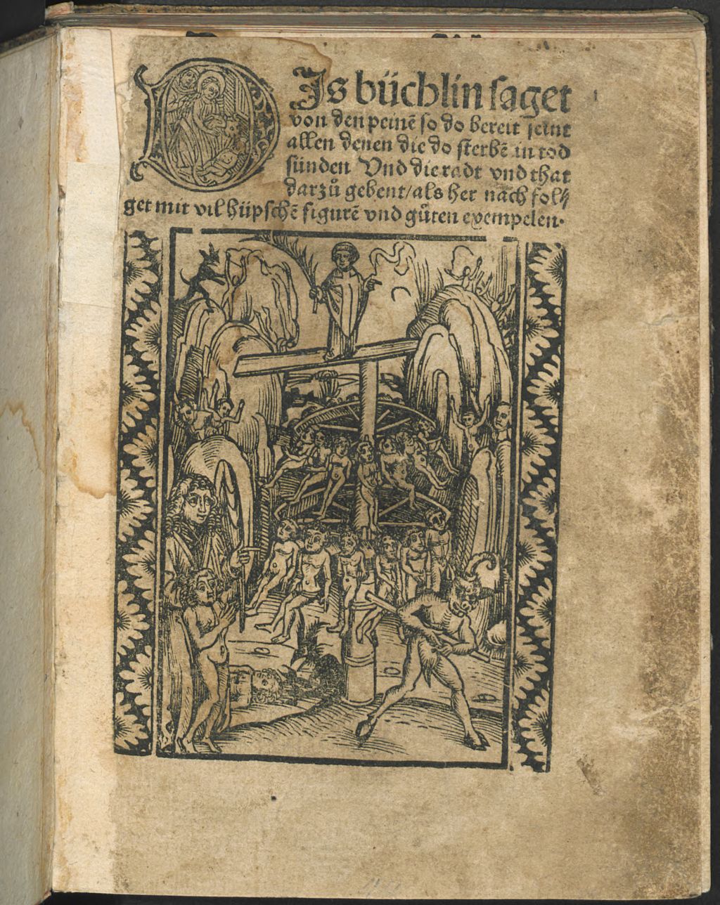 Cover of Dis büchlin saget von den peinen so do bereit seint allen denen die do sterben in todsünden