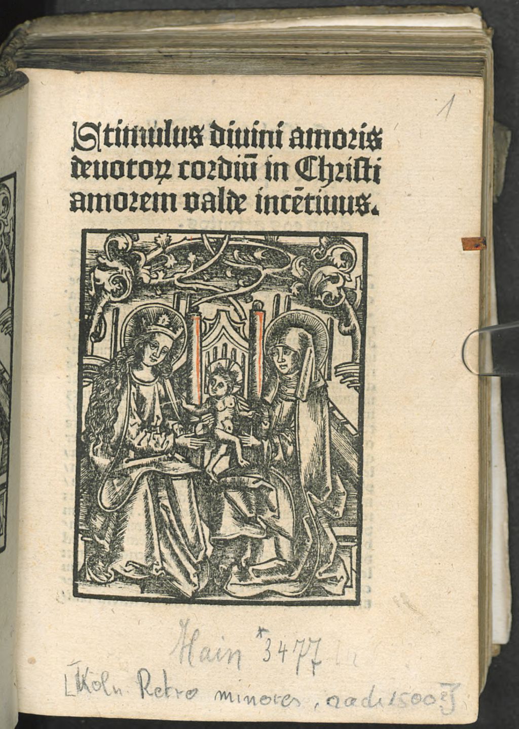 Cover of Stimulus diuini amoris deuoto[rum] cordiu[m] in Christi amorem valde ince[n]tiuus