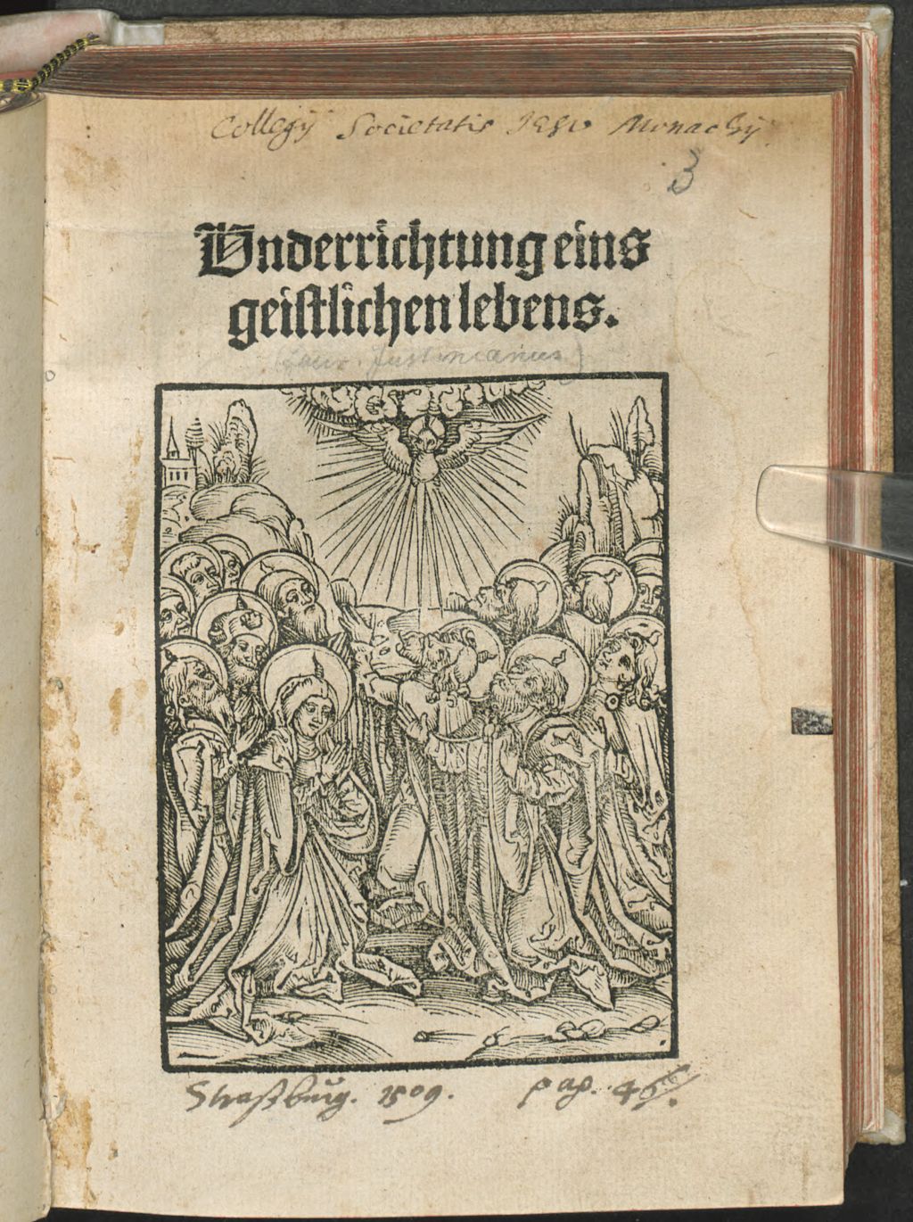 Cover of Vnderrichtung eins geistlichen lebens