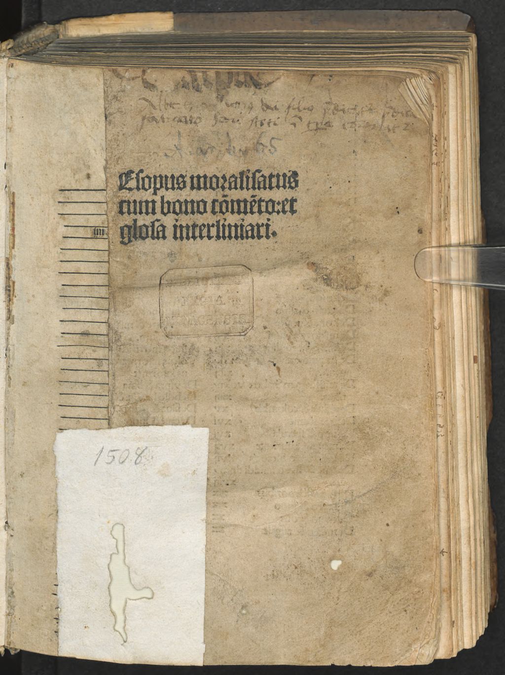 Cover of Aesopus moralisatus