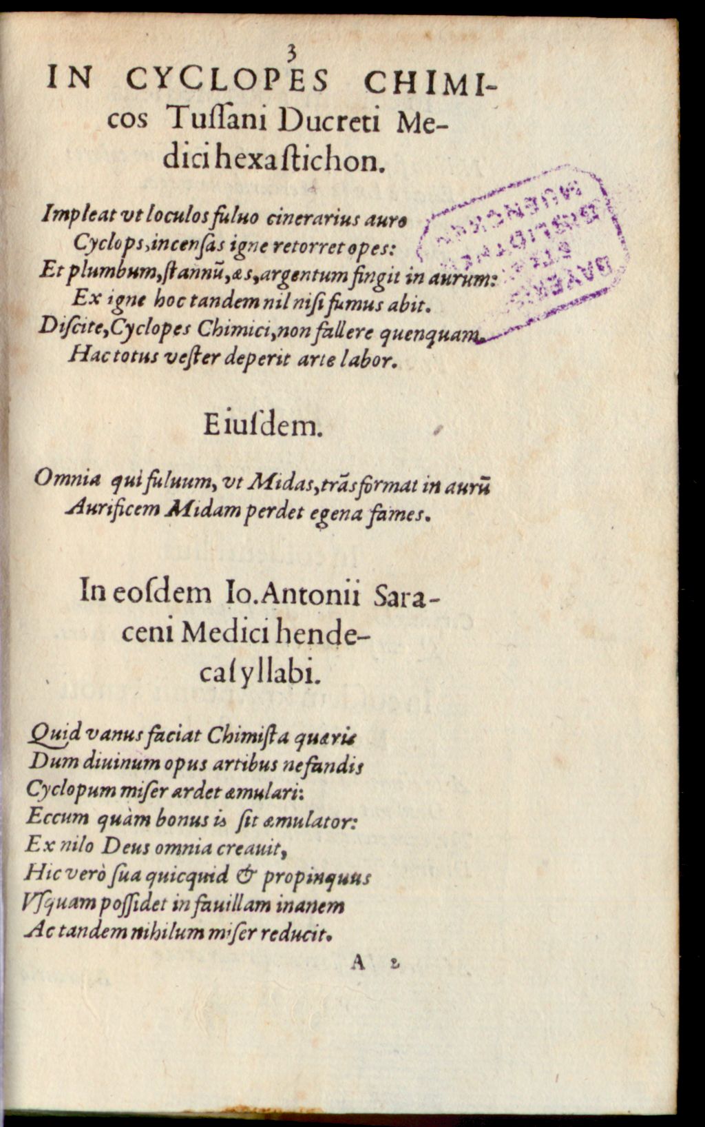 Cover of Jacobi Auberti De metallorum ortu et causis contra Chemistas brevis ... explicatio