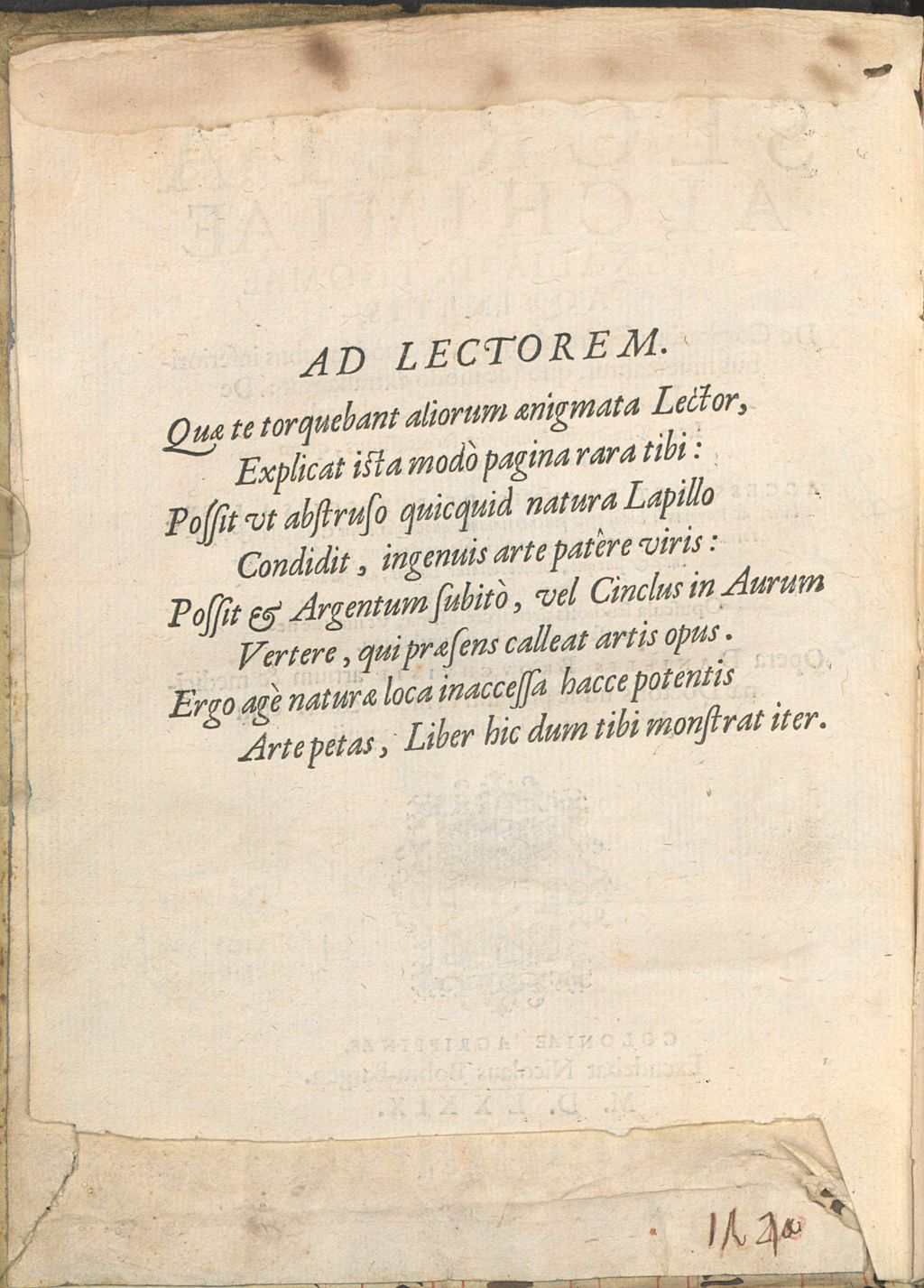 Cover of Secreta Alchimiae magnalia