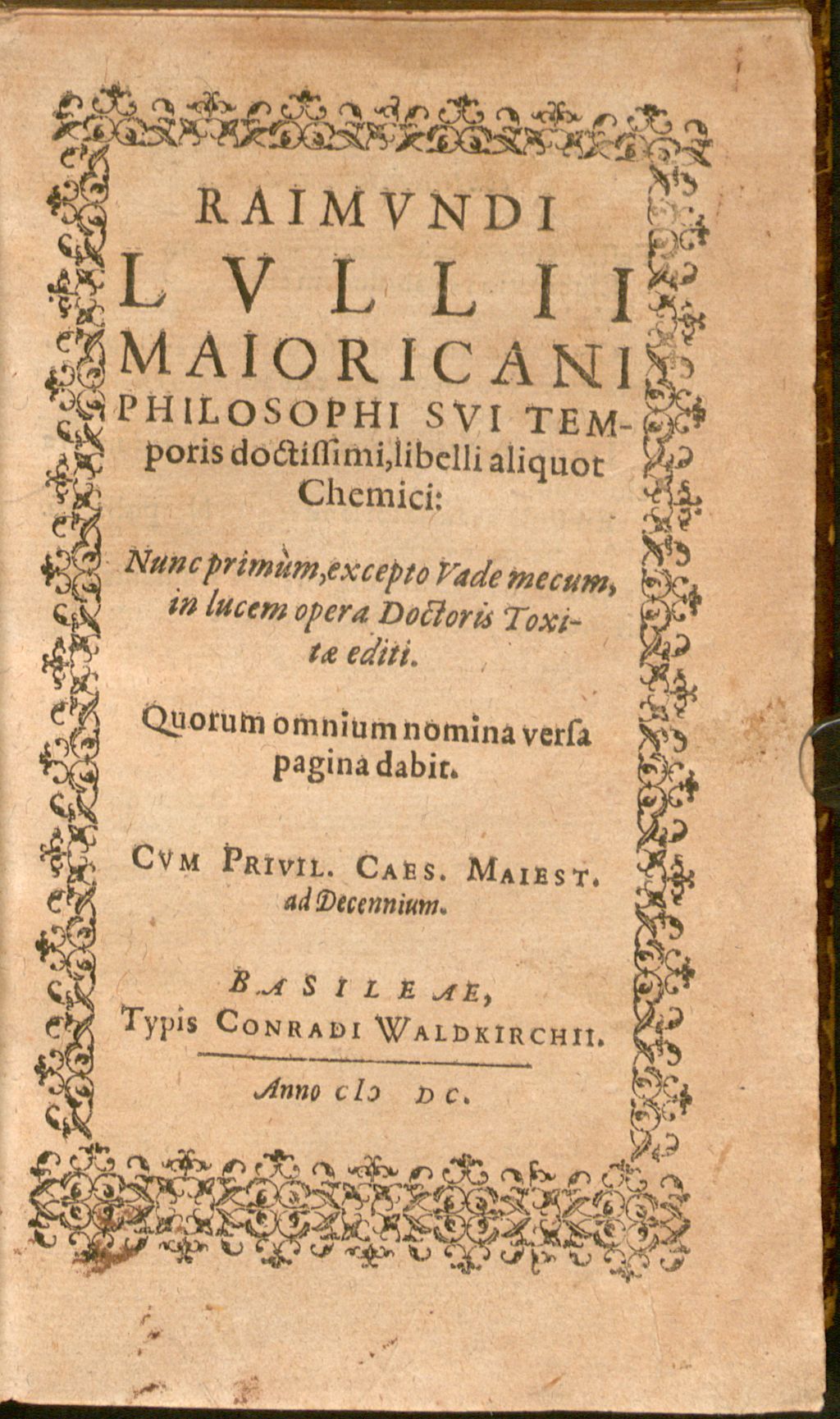 Cover of Libelli aliquot chemici