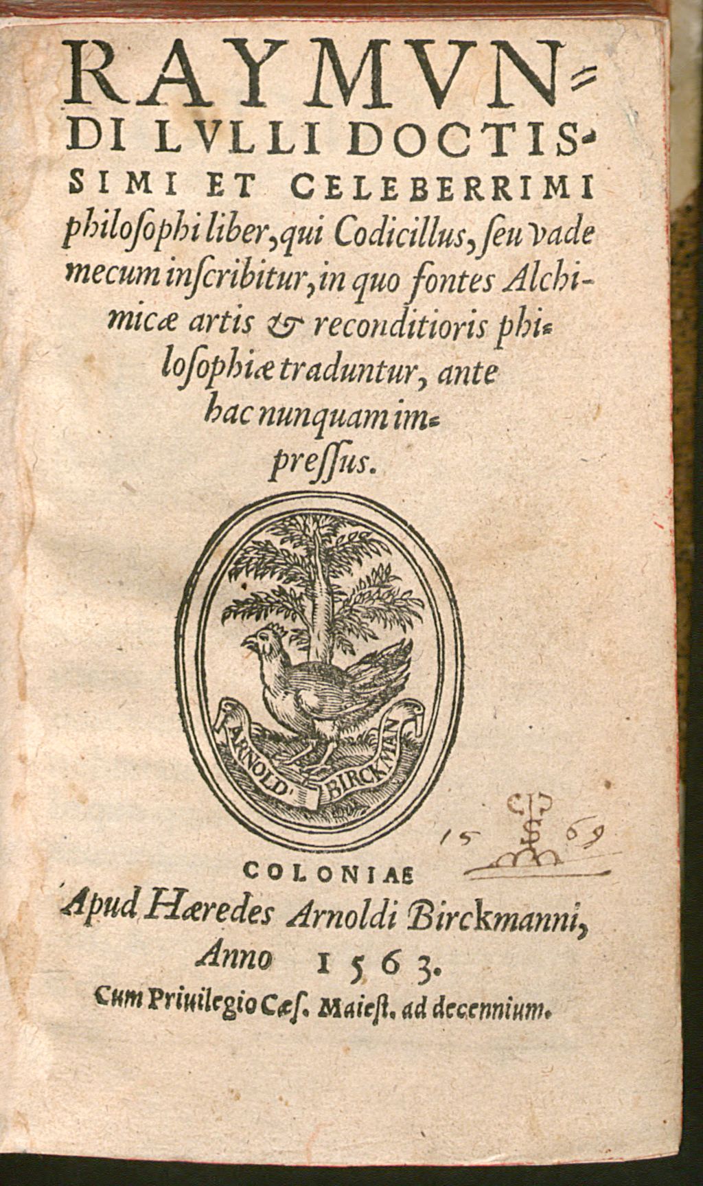 Cover of Liber qui Codicillus seu Vademecum inscribitur