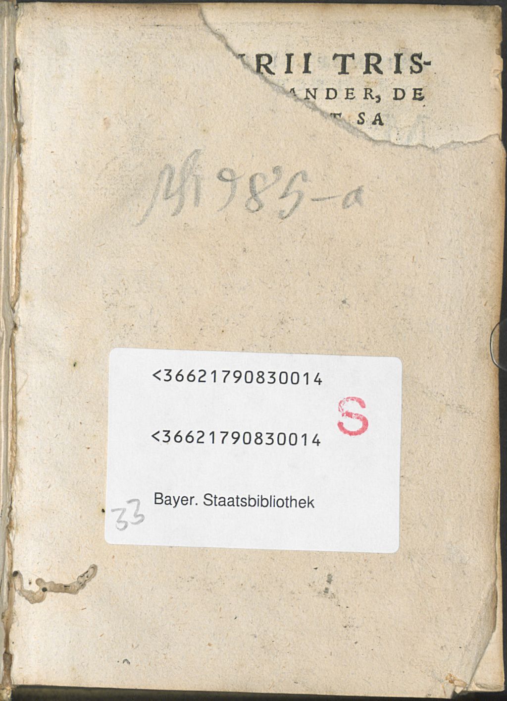 Cover of Mercurii Trismegisti Pimander, de potestate et sapientia Dei