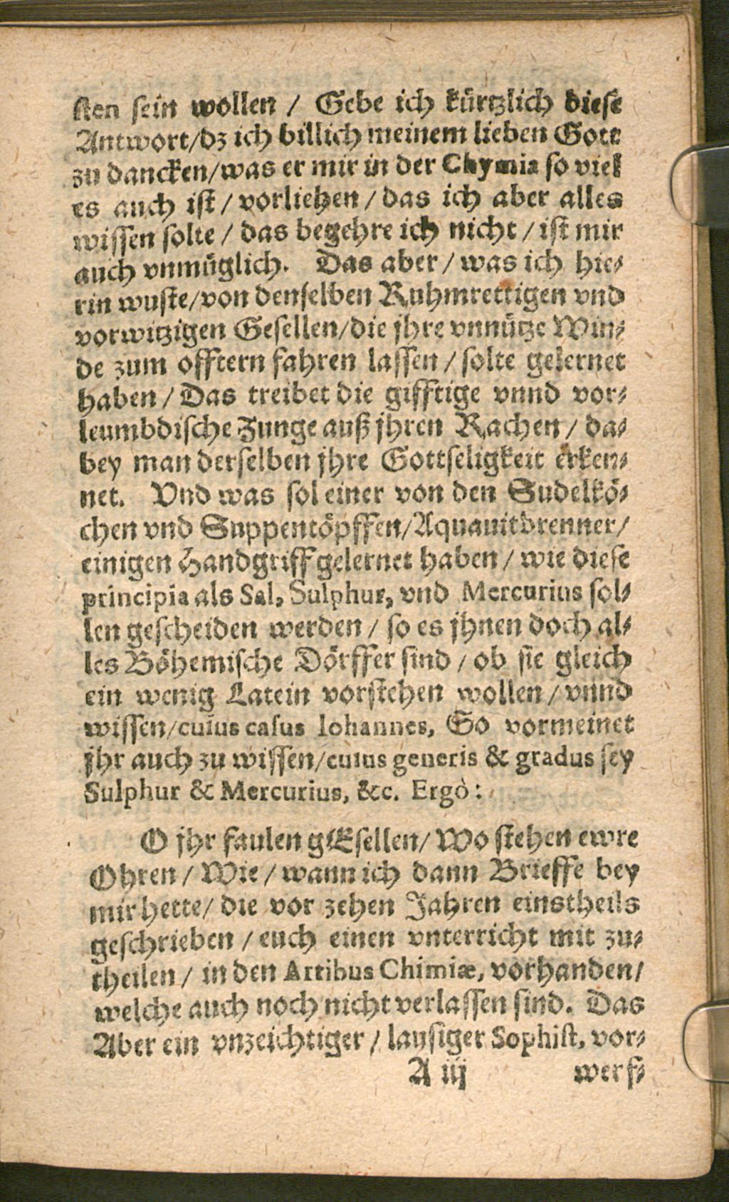 Cover of Kurtzer Bericht von dem Fundament der hohen Kunst Voarchadumiae, wider die falschen und untrewen Alchimisten