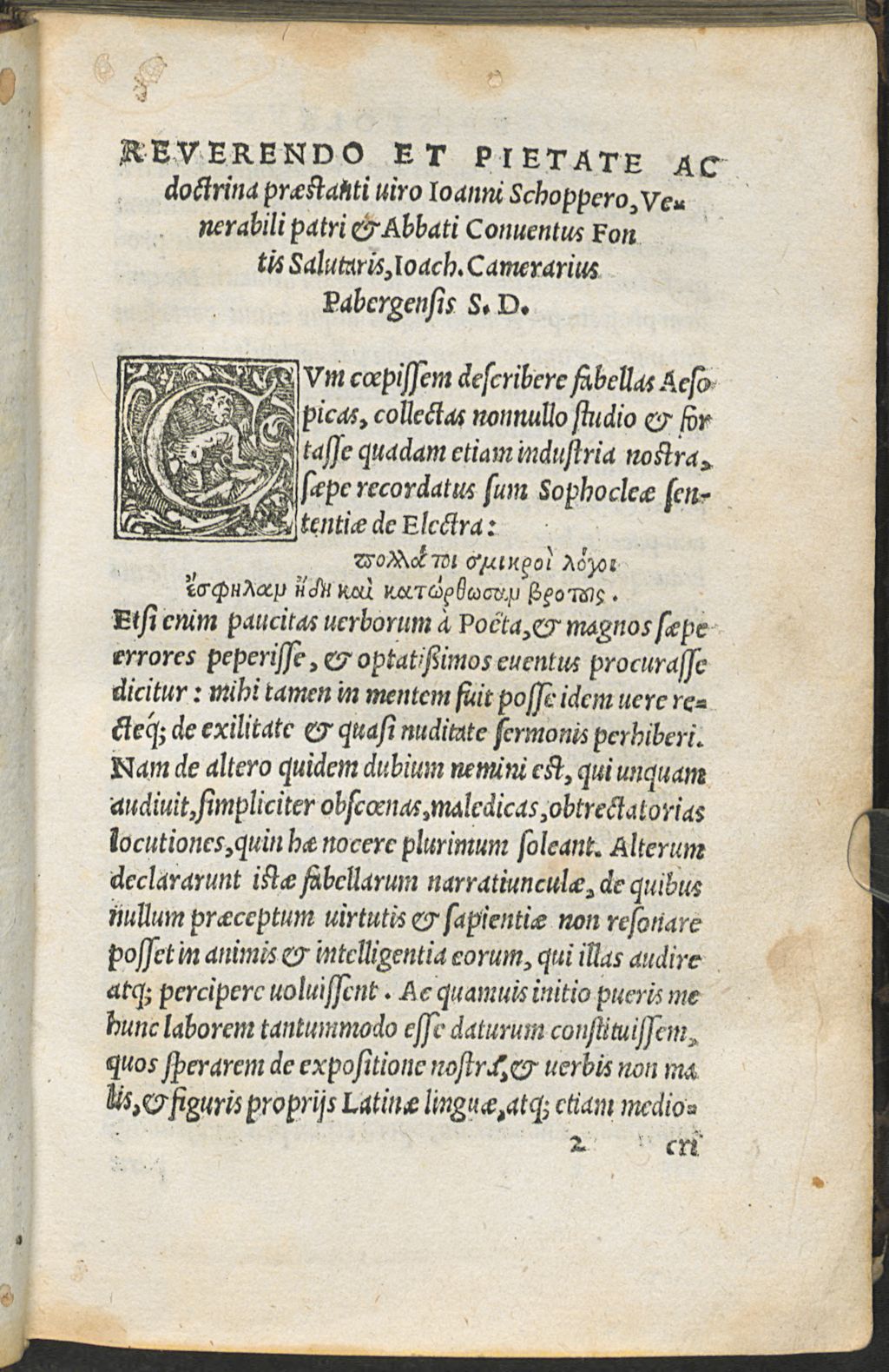Cover of Fabulae Aesopi