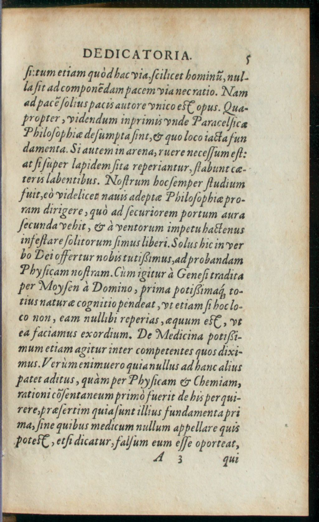 Cover of De Naturae Luce Physica, Ex Genesi Desumpta, Iuxta sententiam Theophrasti Paracelsi, Germani Philosophi ac Medici praecunctis excellentissimi, Tractatus