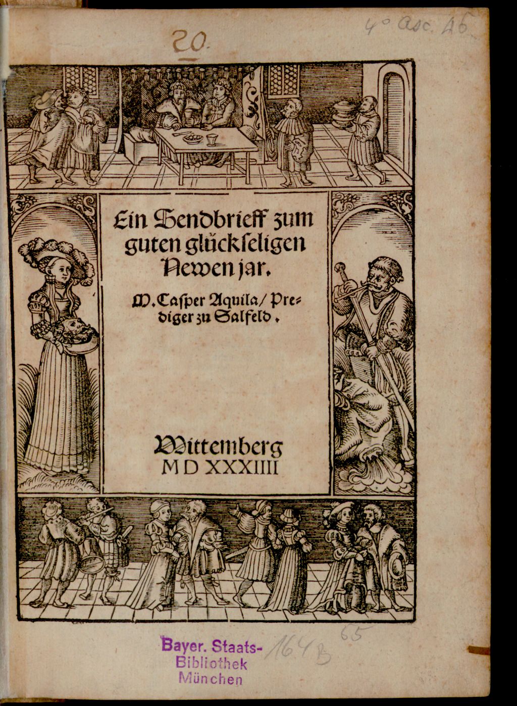 Cover of Ein Sendbrieff zum guten glückseligen Newen Jar