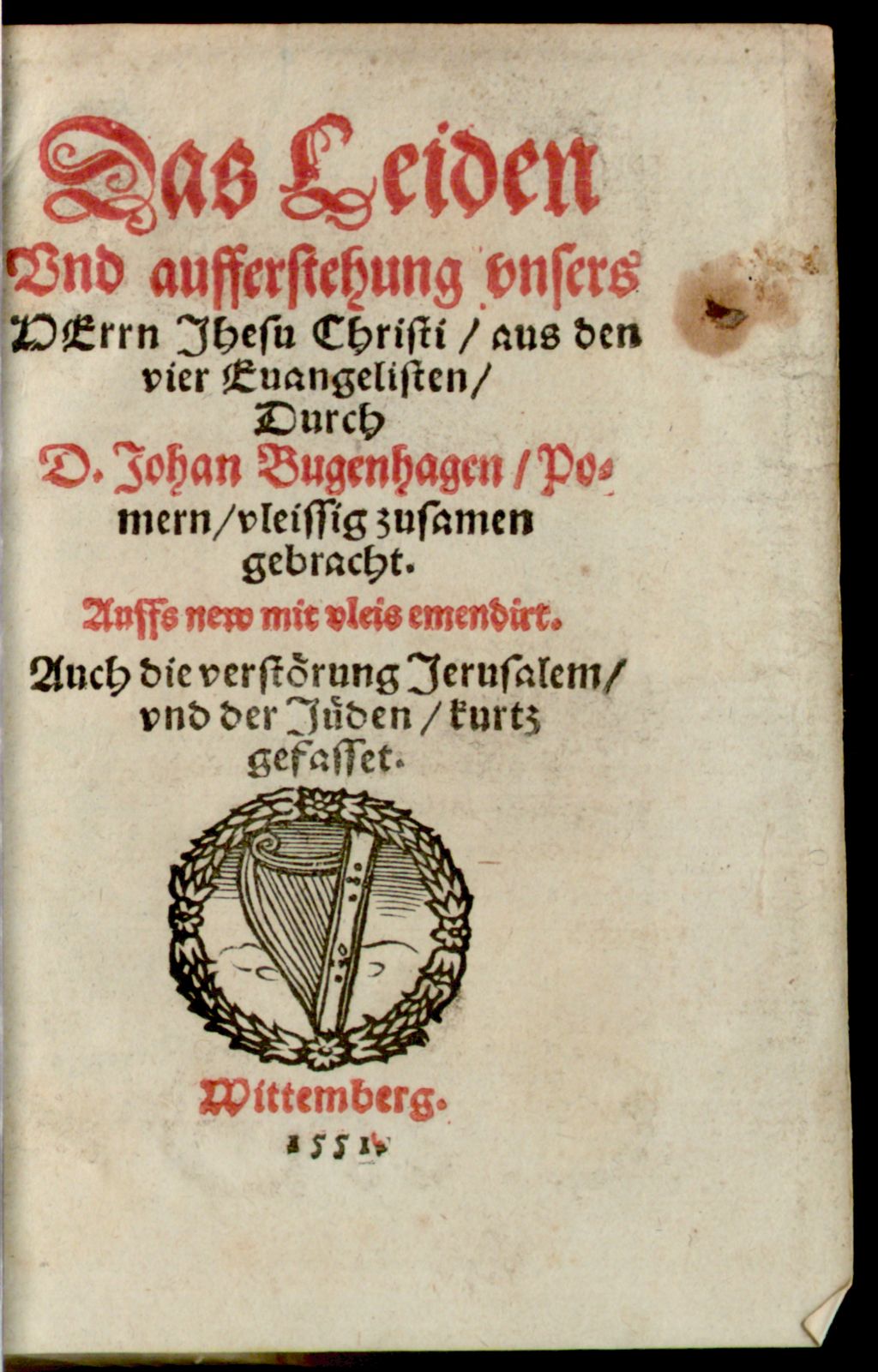 Cover of Das Leiden und Auferstehung Jesu Christi