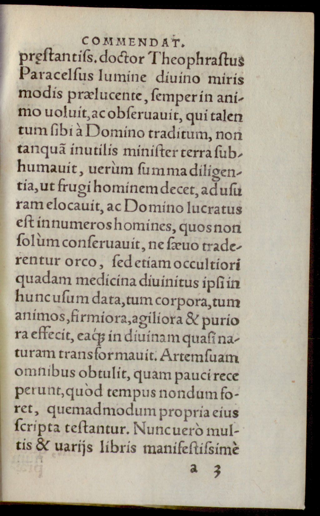 Cover of Medicorum Ac Philosophorum Facile Principis Theophrasti Paracelsi Eremitae libri V. de Vita longa
