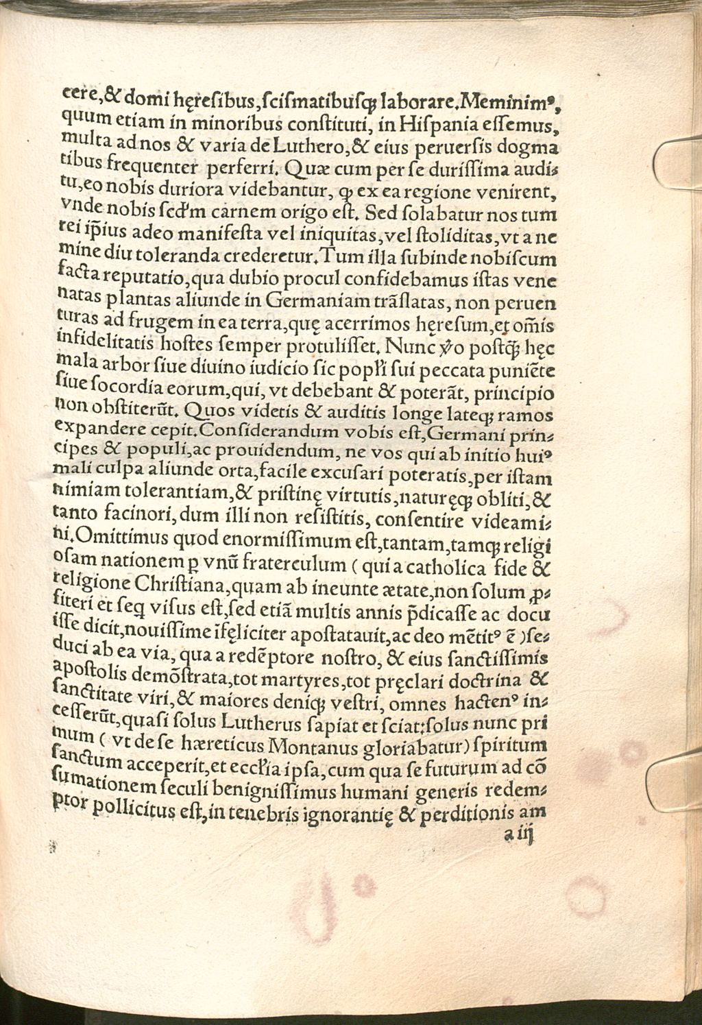 Cover of In hoc libello pontificii oratoris continetur legatio, in conventu Norembergensi anno 1522 inchoato, sequenti vero finito exposita Insunt et gravamina germanicae nationis