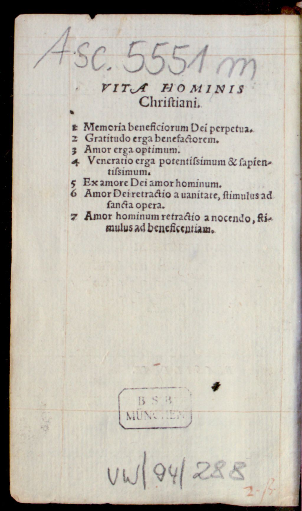 Cover of Ioannis Lodovici Vivis Valentini Excitationes animi in Deum