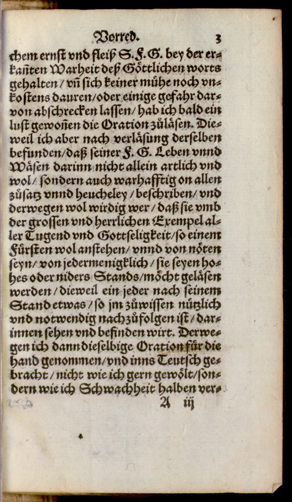 Cover of Ein schöne herrliche Oration vonn dem Durchleuchtigen, Hochgebornen, Fürsten und Herrn, Herrn Ernsten, weyland Hertzogen zu Braunschweig und Lüneburg