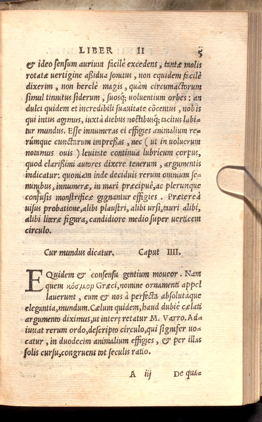 Cover of C. Plinii Secundi Historiae naturalis liber secundus