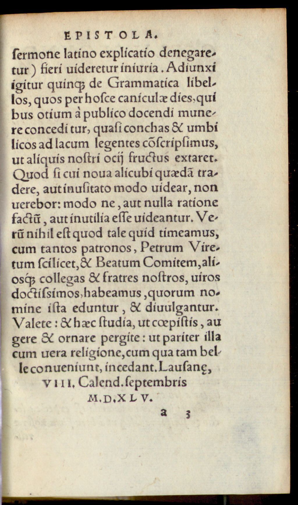Cover of De literis doctrinaque puerili