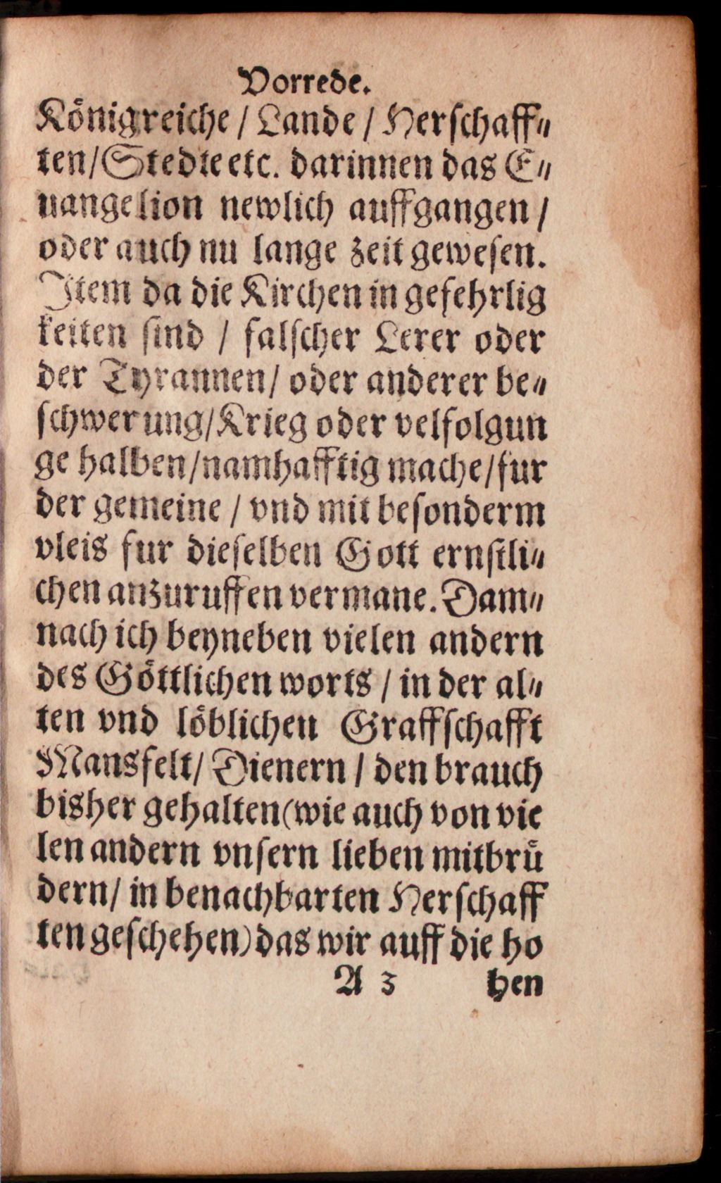 Cover of Drey tröstliche Pfingstpredigten, Vber den Christlichen Lobgesang, Komm heiliger Geist Herre Gott etc
