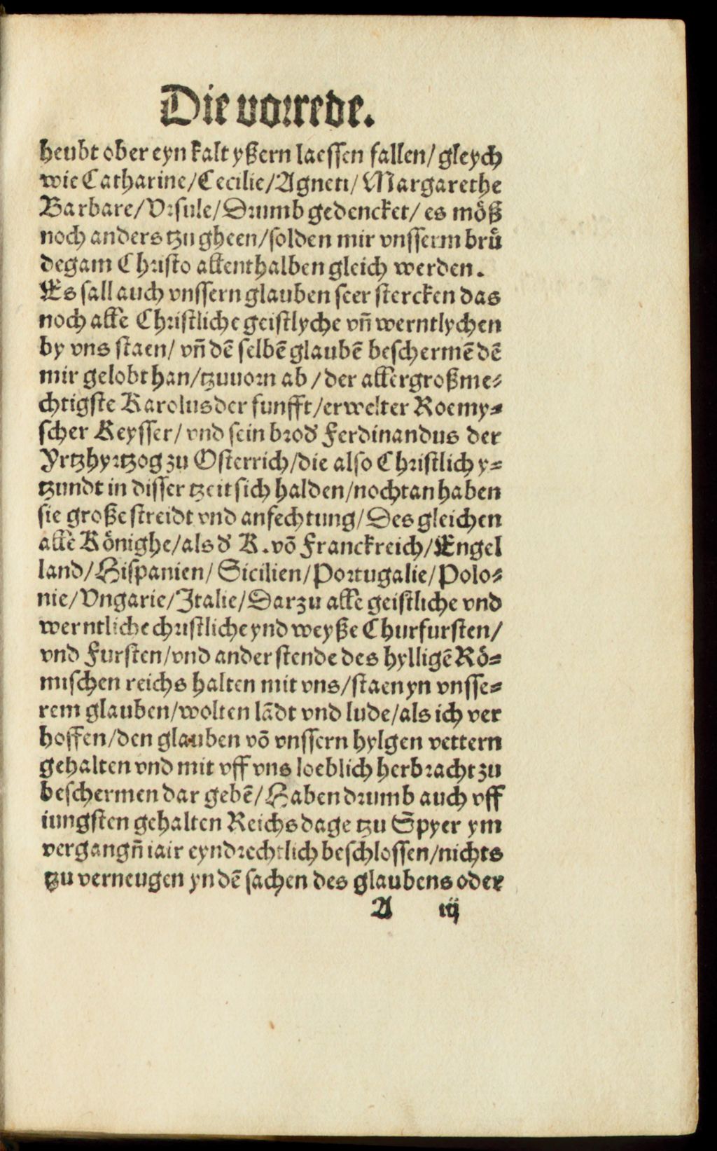 Cover of Eyn kurtzer berycht von den dreien gelobten der geystlichen Nemlich von Euangelischer gehorsamheyt armut vnd reynigkeit