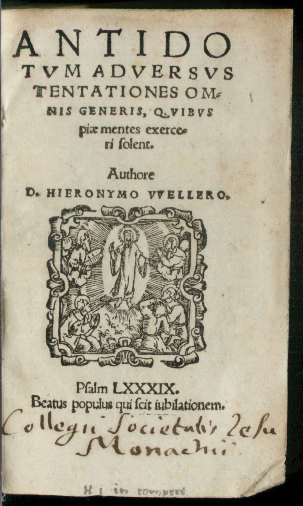 Cover of Antidotum adversus tentationes omnis generis