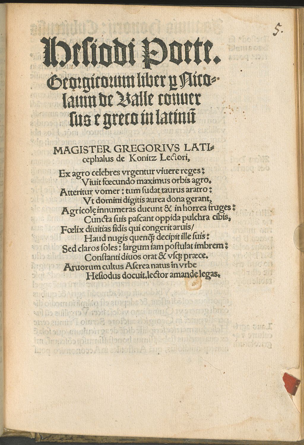 Cover of Georgicorum liber