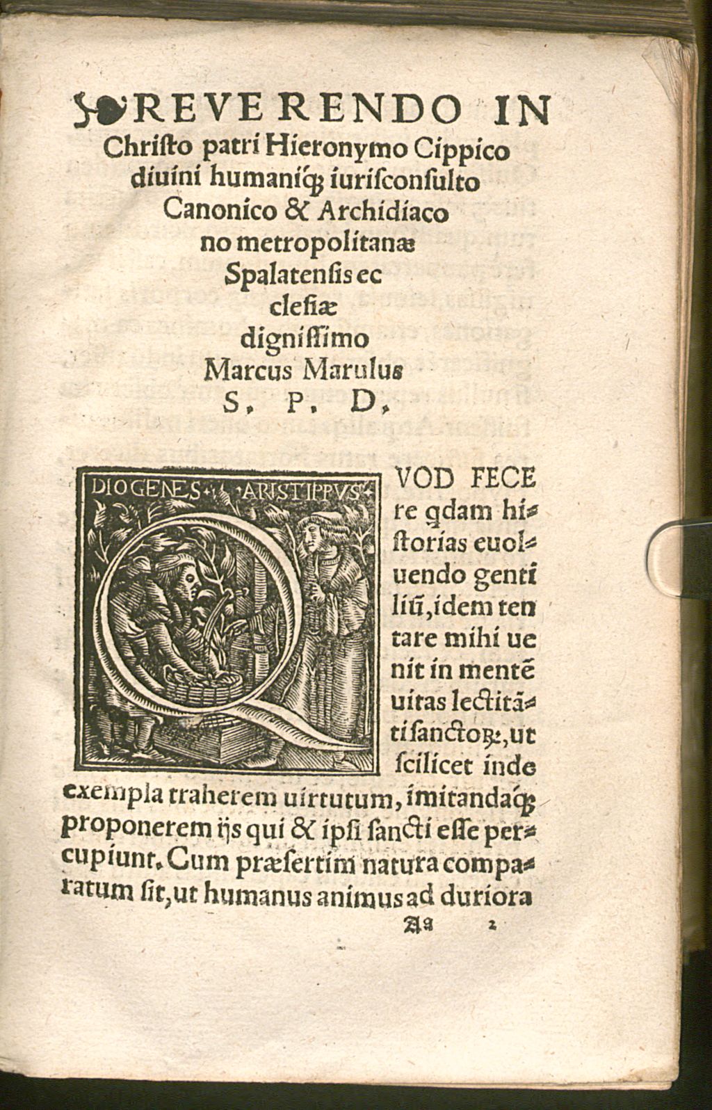 Cover of Mar. Maruli Spalatensis de institutione bene beateq[ue] vivendi