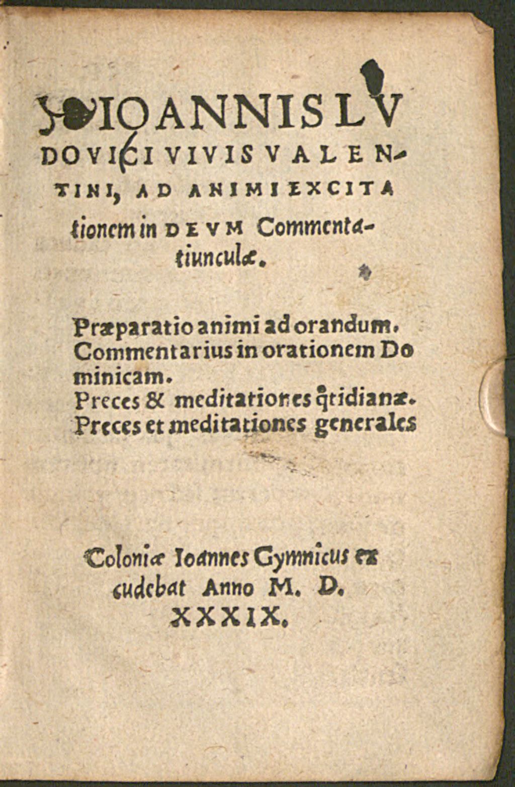 Cover of Ad animi excitationem in Deum commentatiunculae