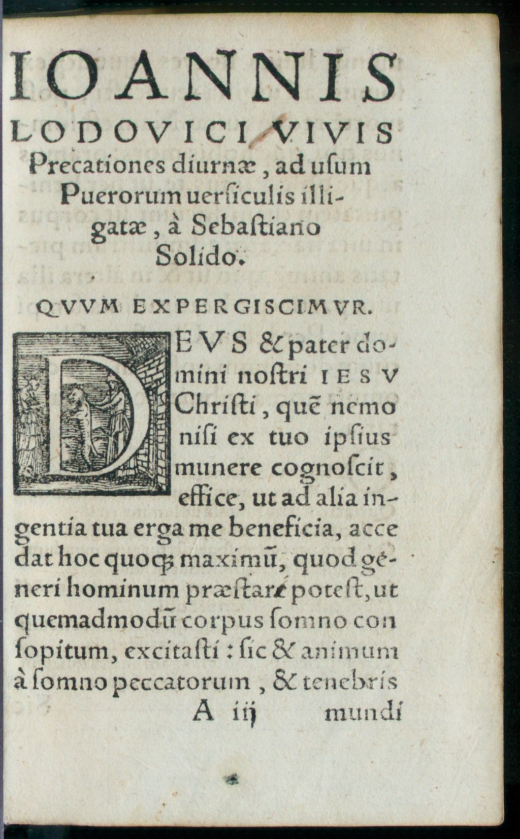 Cover of Ioannis Lodovici Vivis Valentini Precationes diurnae