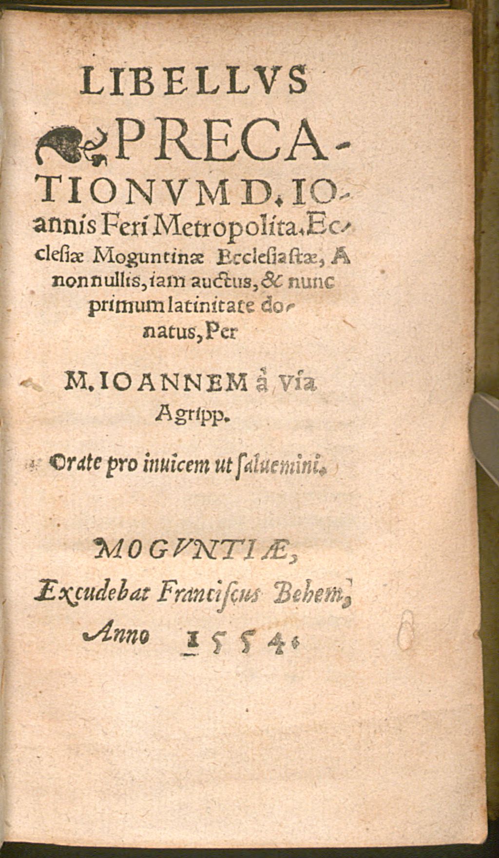 Cover of Libellus precationum