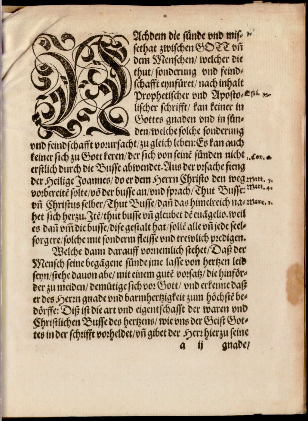 Cover of Von Christlicher Busse, vnd dem Gesetze Gotts, gründlicher Bericht, des sich die Seelsorgere, auch das Volck zu yrem nutz vnd heil zu gebrauchen haben
