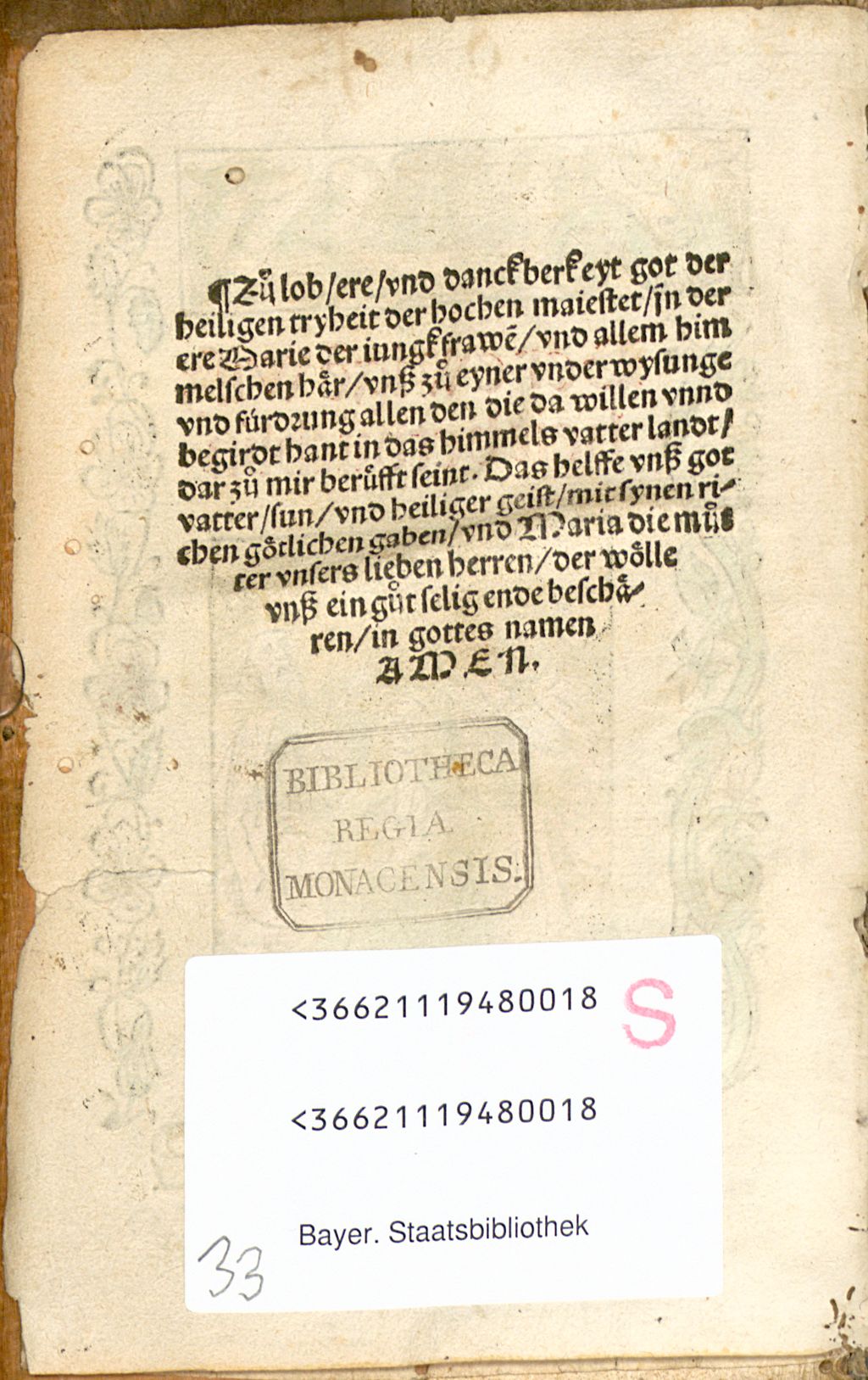 Cover of Der ewige[n] wiszheit betbüchlin