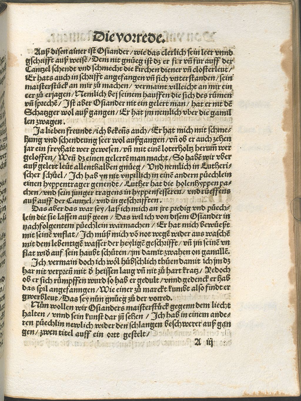 Cover of Abwaschu[n]g des unflats, so Andreas Osiander dem Gaspar Schatzger in sein antlitz gespibe[n] hat