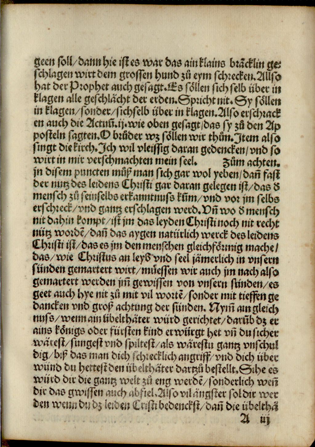 Cover of Ain Sermon oder predig von der betrachtung des heyligen leydens Christi Doctor Martini Luther zu Wittenberg