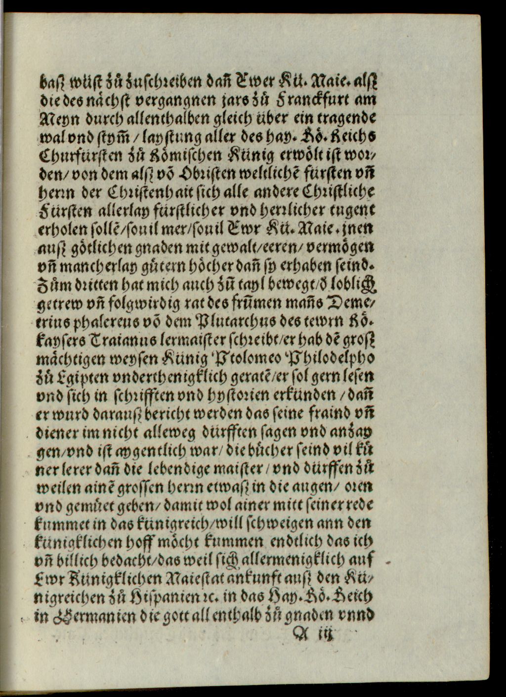Cover of Die Unterweysung aines frummen und christlichen Fürsten