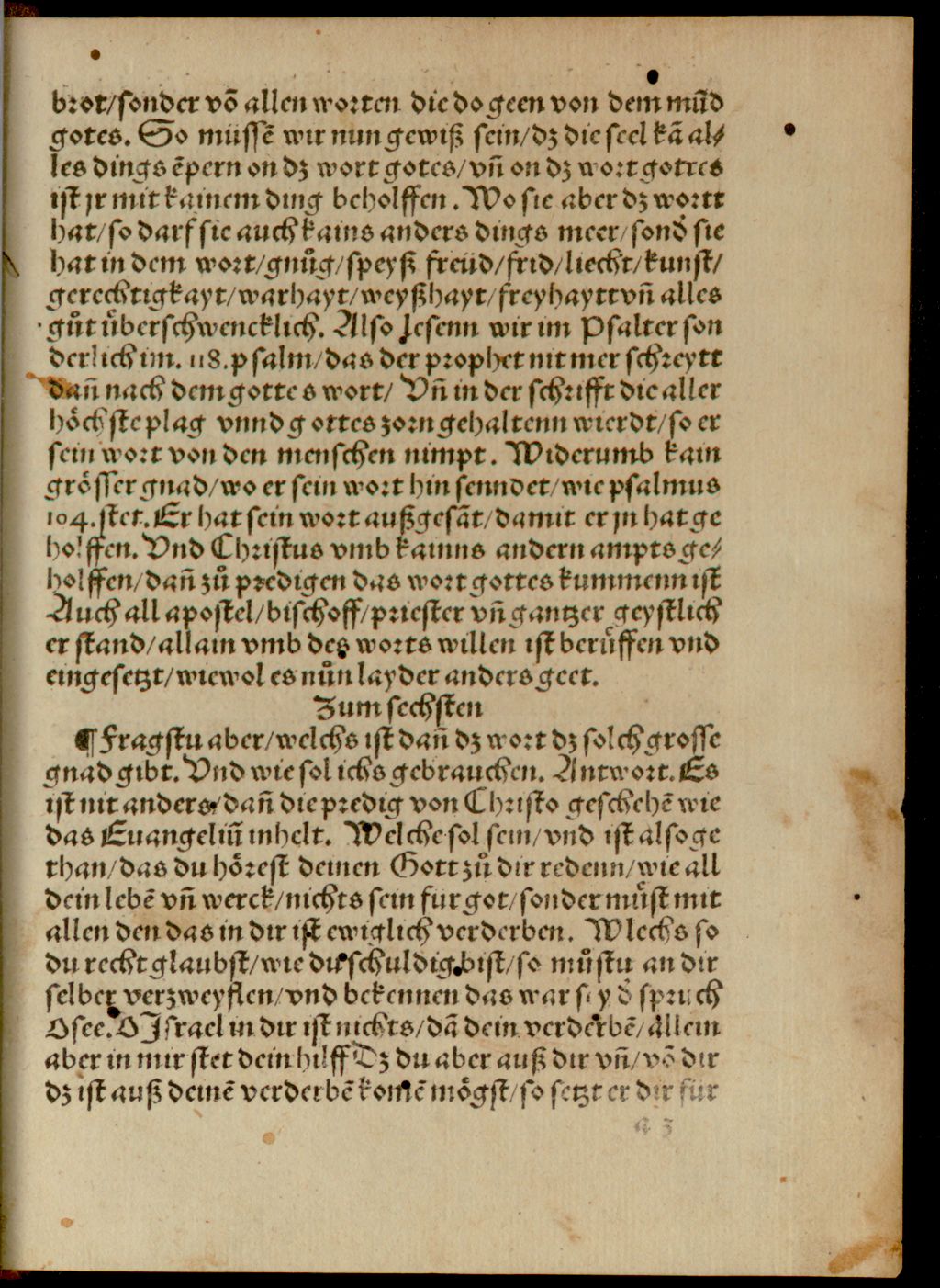 Cover of Von der Freyhayt Aines Christenmenschen