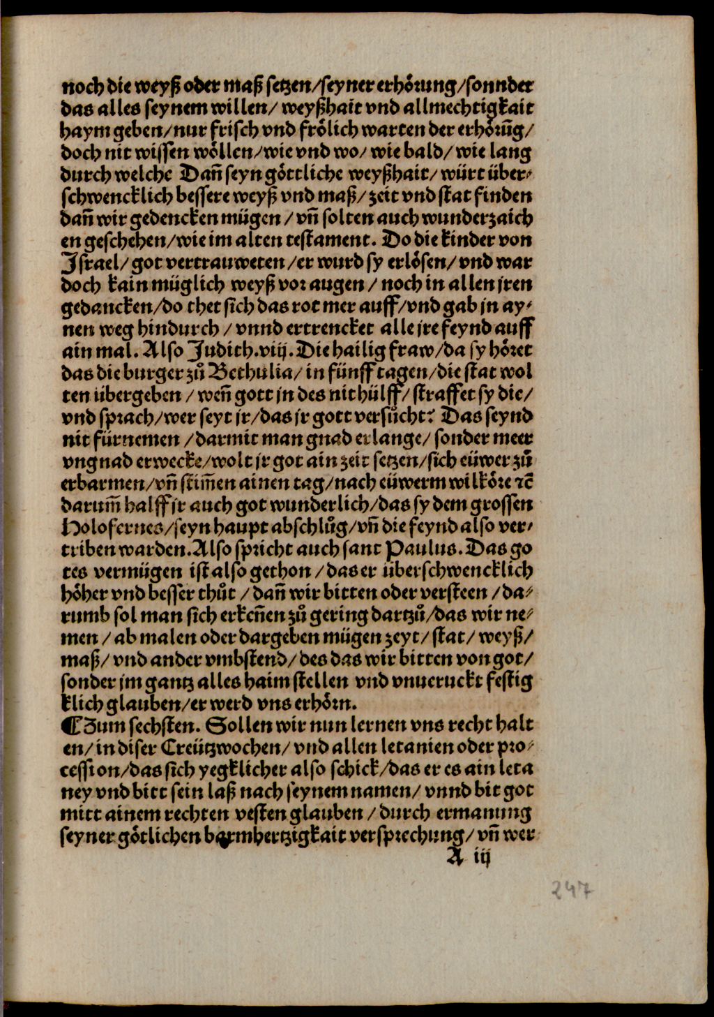 Cover of Ain Sermon von dem gebeet un[d] procession, in der Creutzwochen