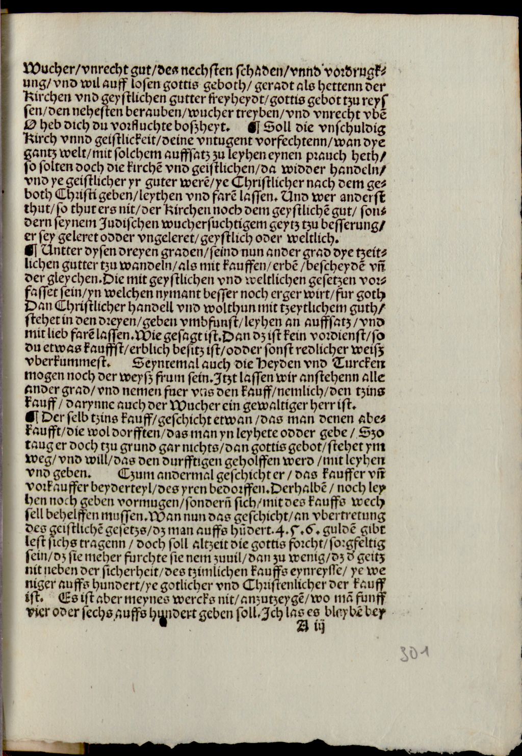 Cover of Eyn Sermon von dem wucher