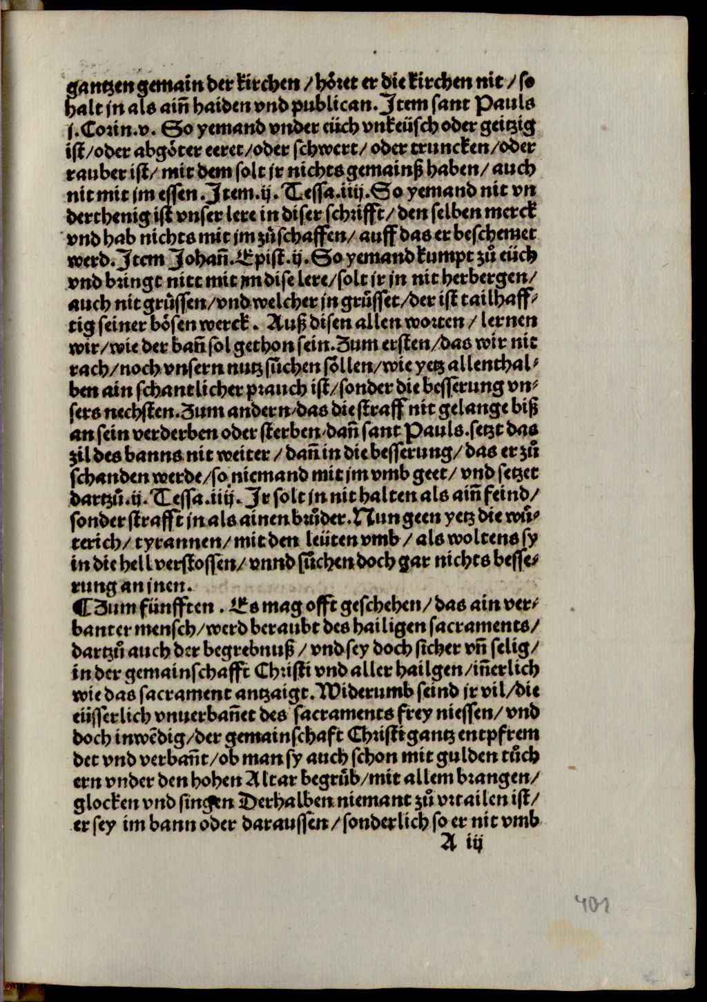 Cover of Ain Sermon von dem Bann