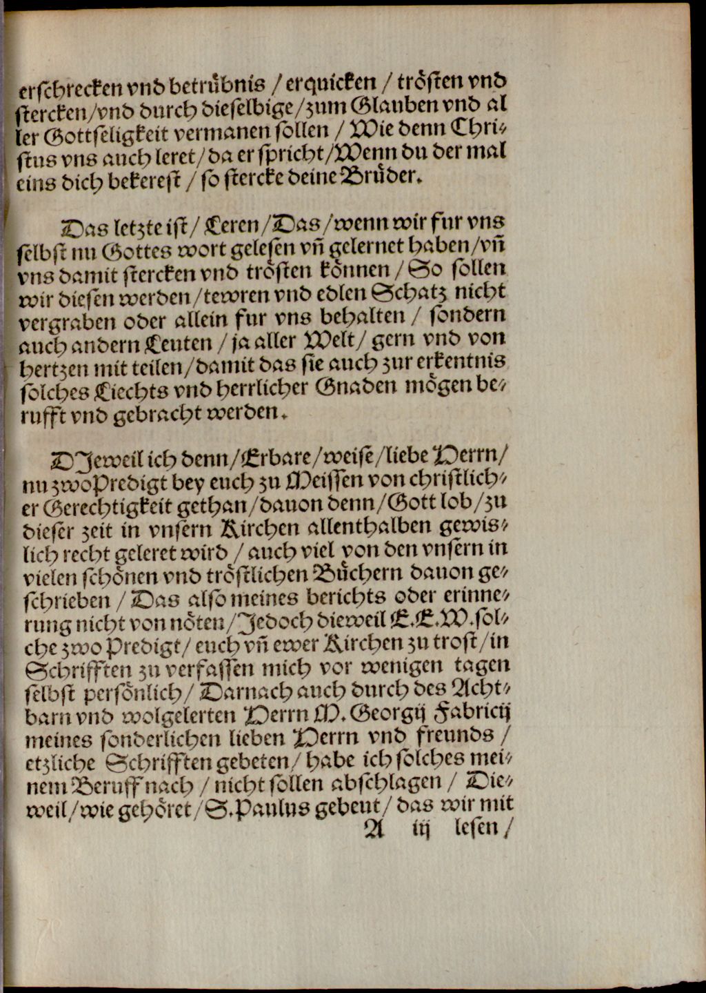 Cover of Zwo Predigten von zweierley gerechtigkeit, des Gesetzes vnd des Euangelij