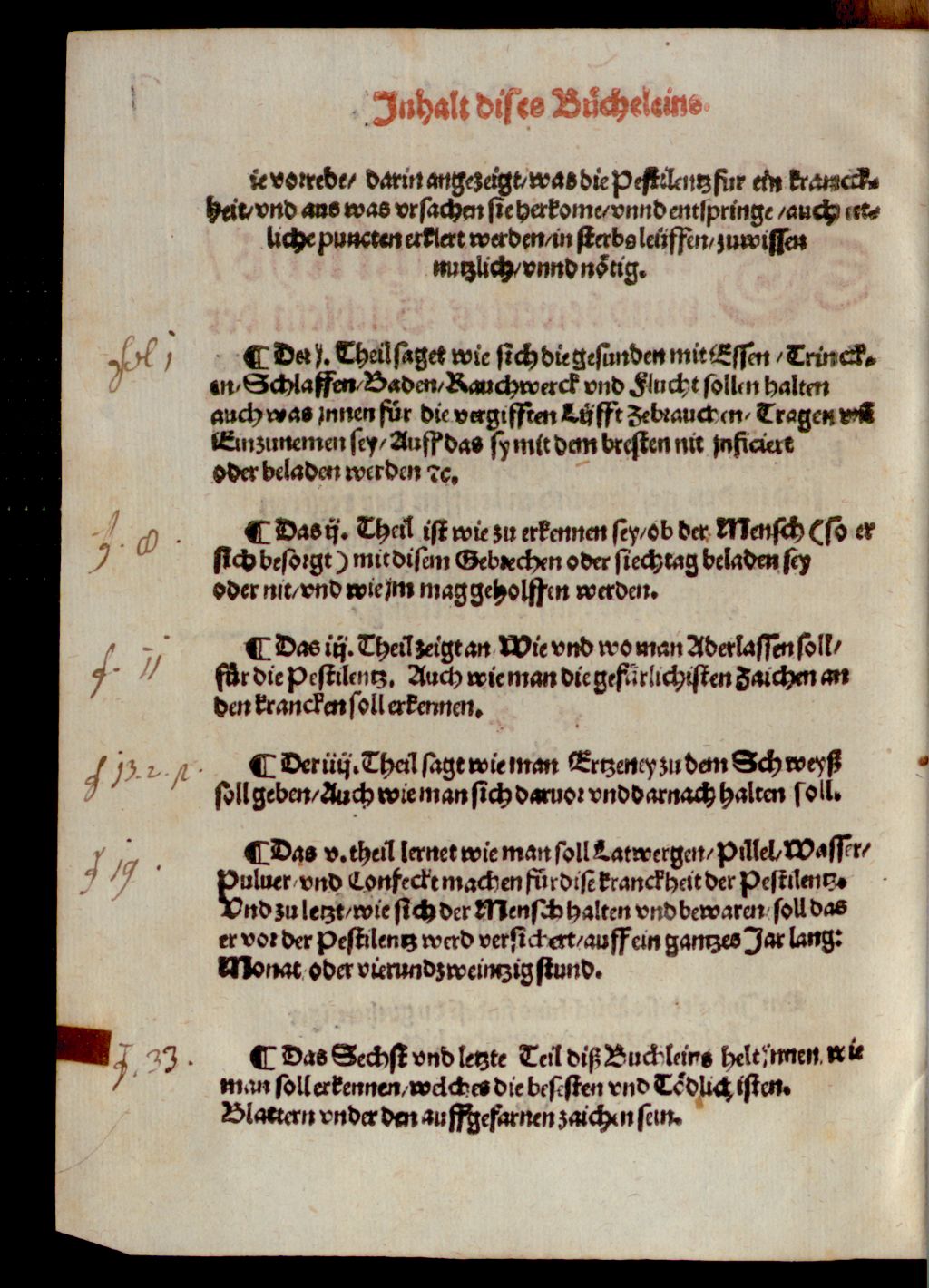 Cover of Von der Pestilenz ein Büchlein