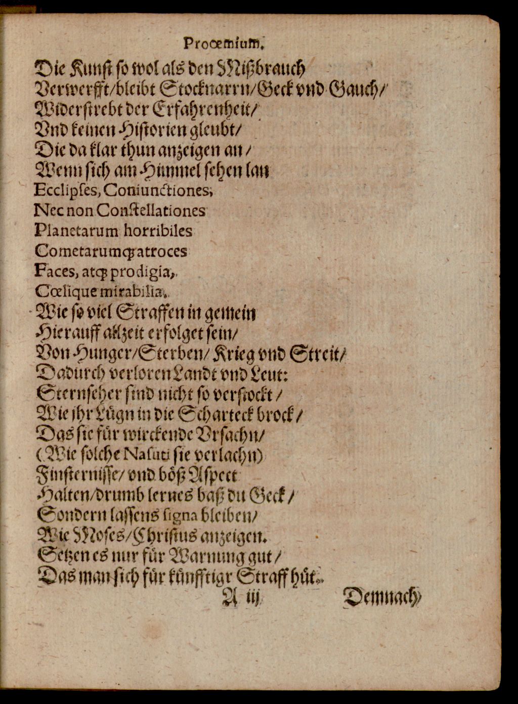 Cover of Practica auff das Jahr nach der gnadenreichen Geburt unsers Herren und Heilandes Jesu Christi, 1596