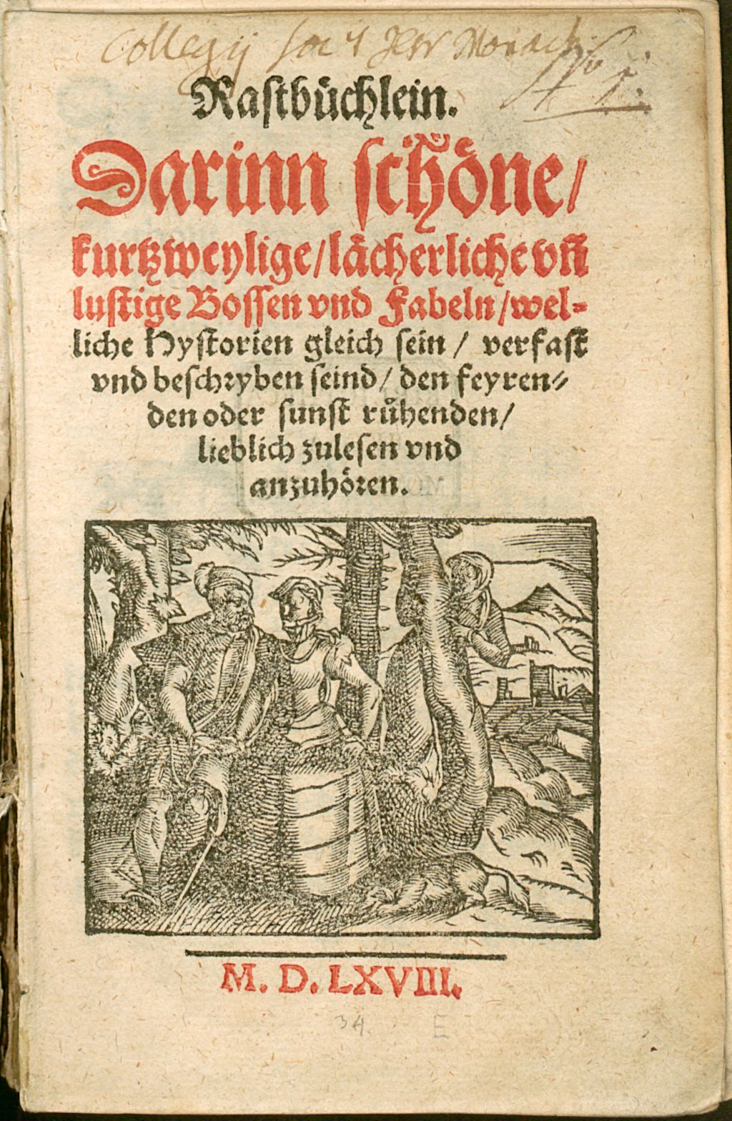 Cover of Rastbüchlein