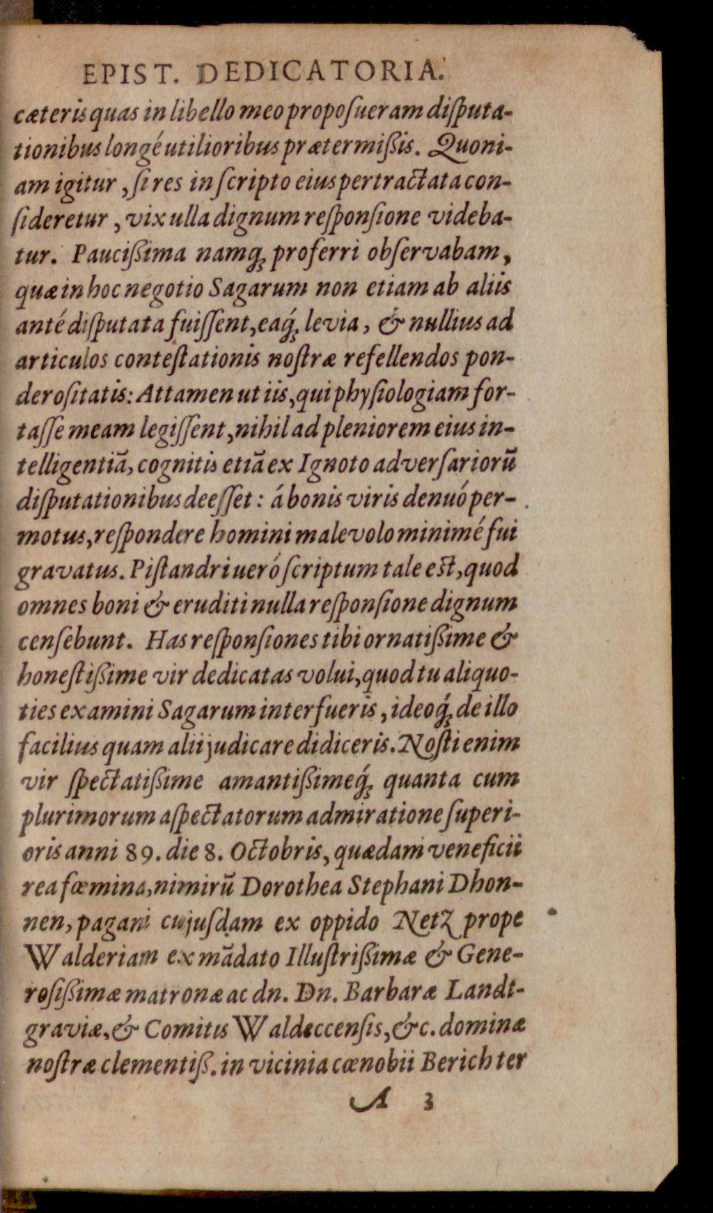 Cover of Responsio ad examen Ignoti Patroni Veritatis de Purgatione Sagarum per aquam frigidam