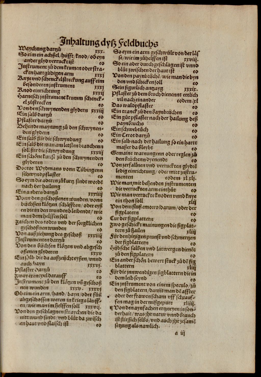 Cover of Feldtbuch der wundartzney