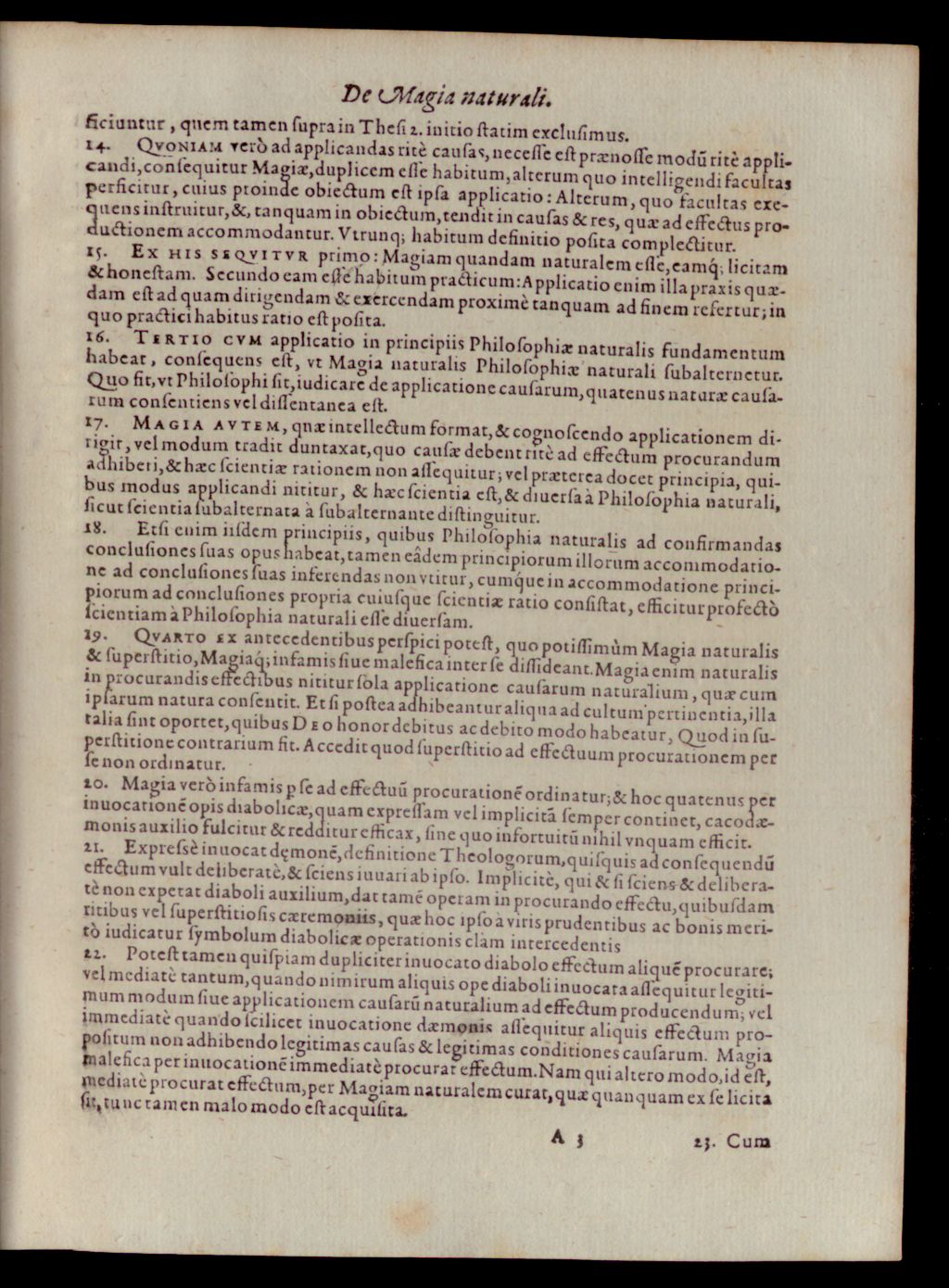 Cover of De Principiis Discernendi Philosophiam Veram Reconditioremqve A Magia Infami ac superstitiosa disputatio Philosophica