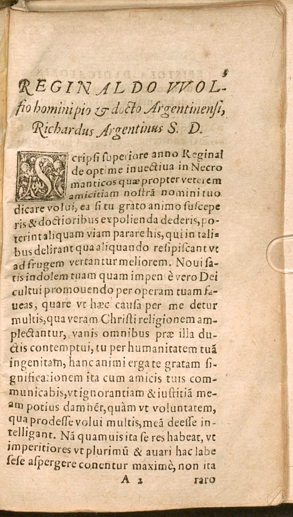 Cover of De praestigiis et incantationibus daemonum et necromanticorum