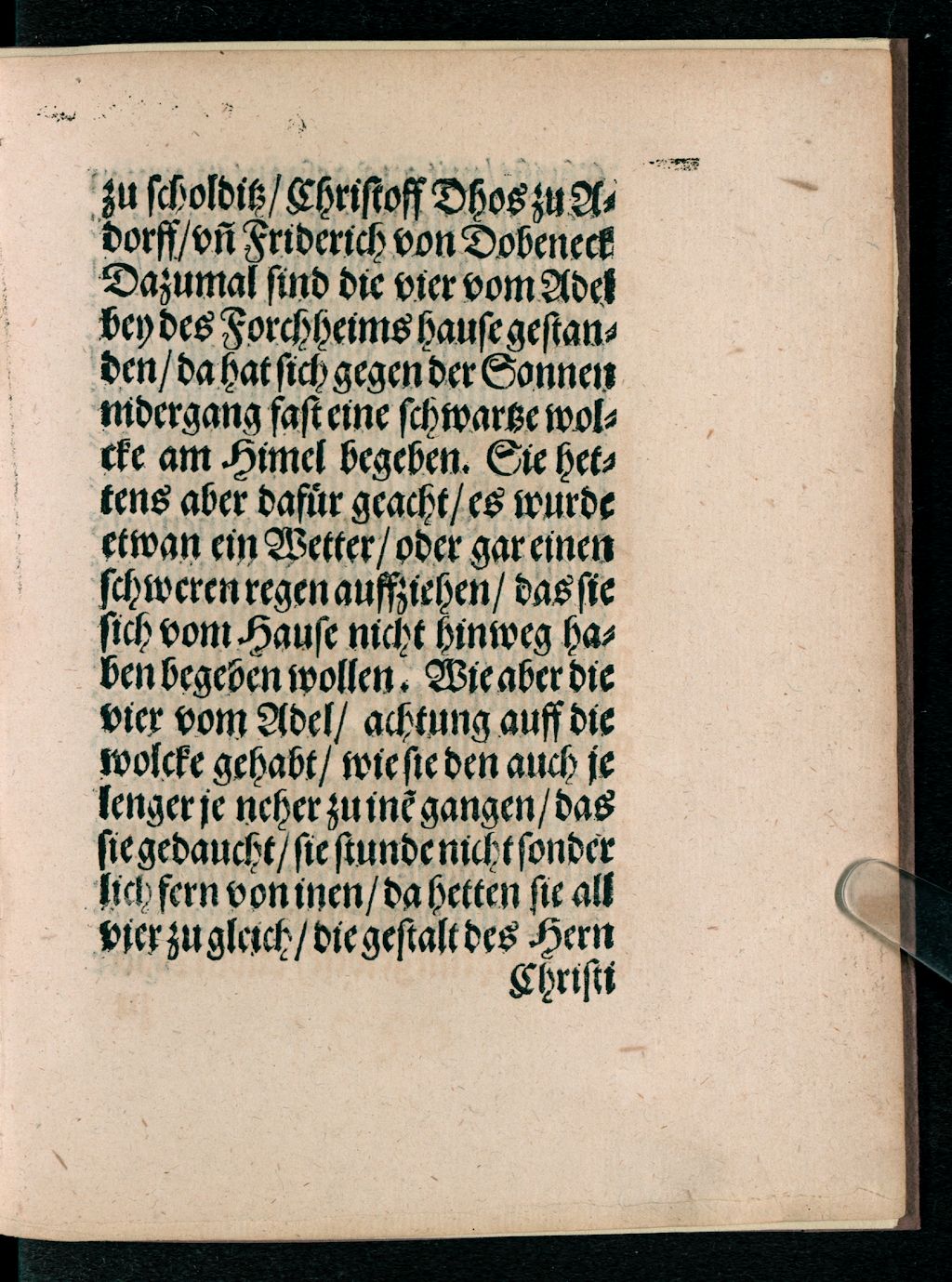 Cover of Ein Gesicht am Himel gesehen, Wie das Göttliche Gericht, Am tag Visitationis, Anno 1556