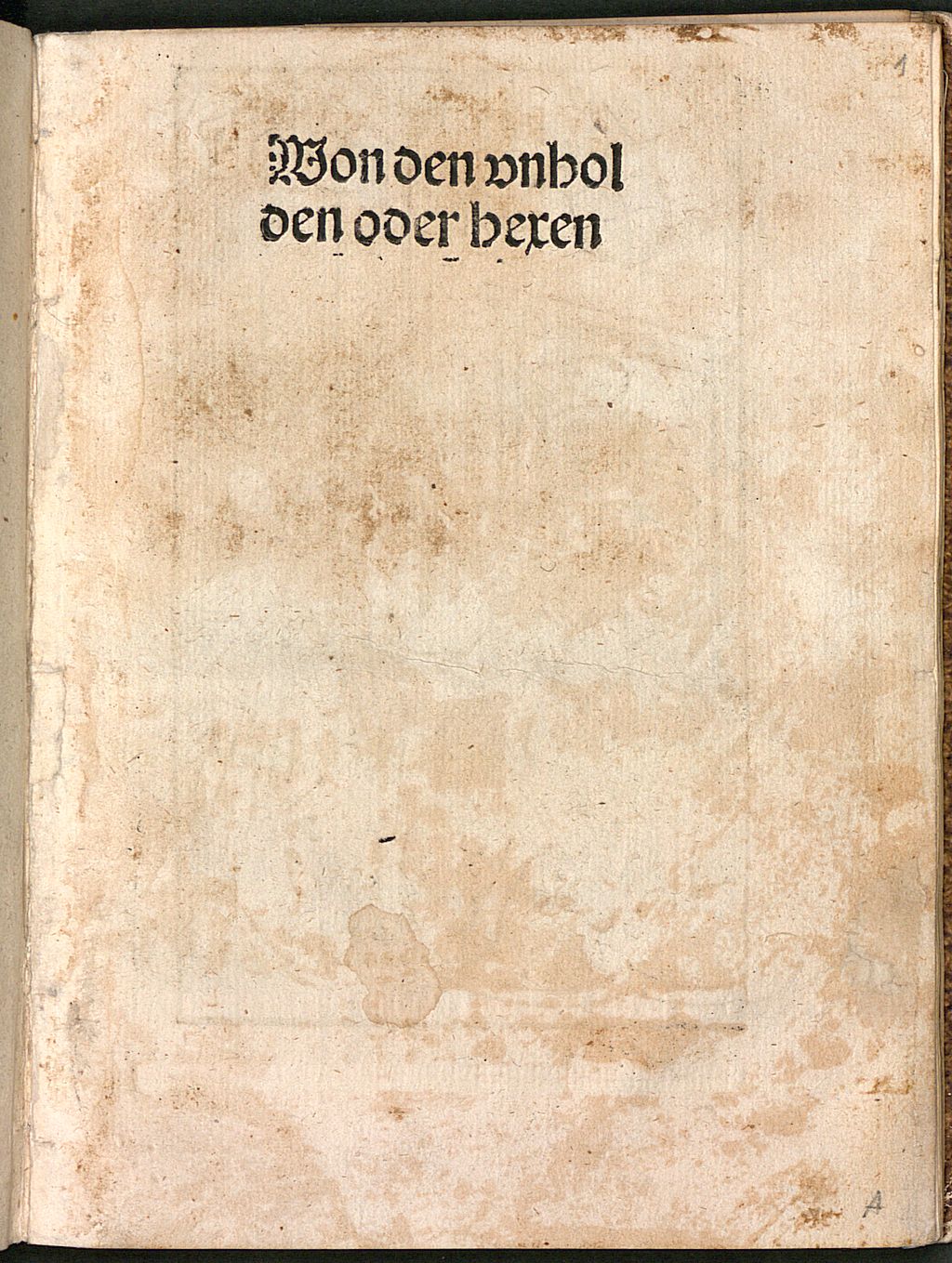 Cover of Won den unholden oder hexen